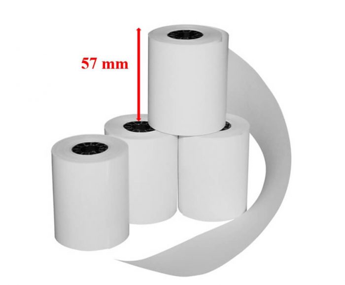 Giấy in Nhiệt 57×45 – Giấy In Hóa Đơn Bán Hàng K57mm Phi 45mm